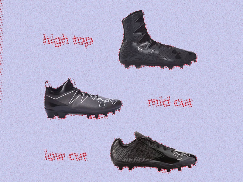 football cleats with plastic spikes